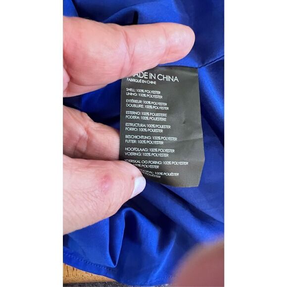 Club Monaco Solanga Off-the-shoulder Royal Blue Dress SZ 4 NWT - Picture 10 of 10